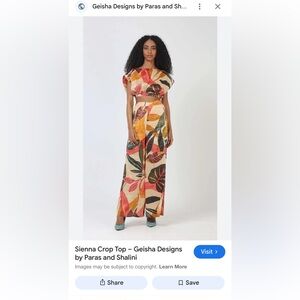 Anthropologie two piece indigo made in India